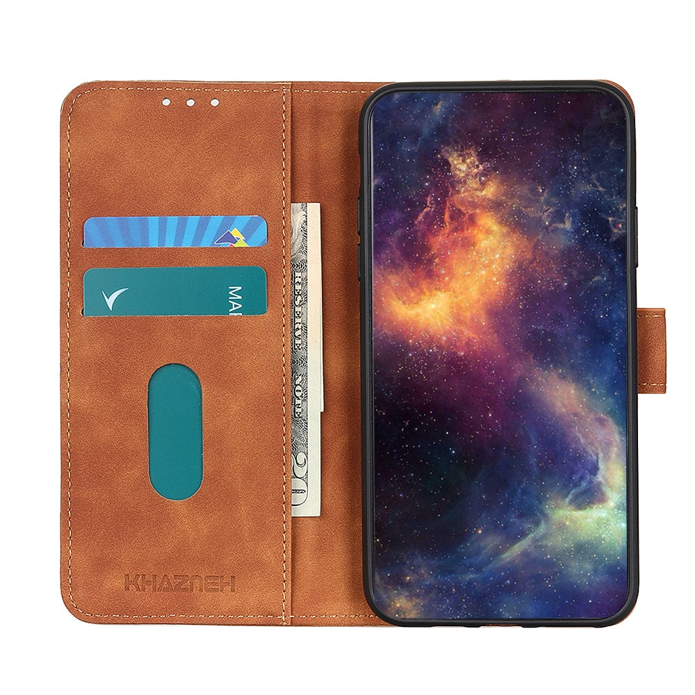 For-Honor-X5-Plus-KHAZNEH-Retro-Texture-Flip-Leather-Phone-Case(Brown)