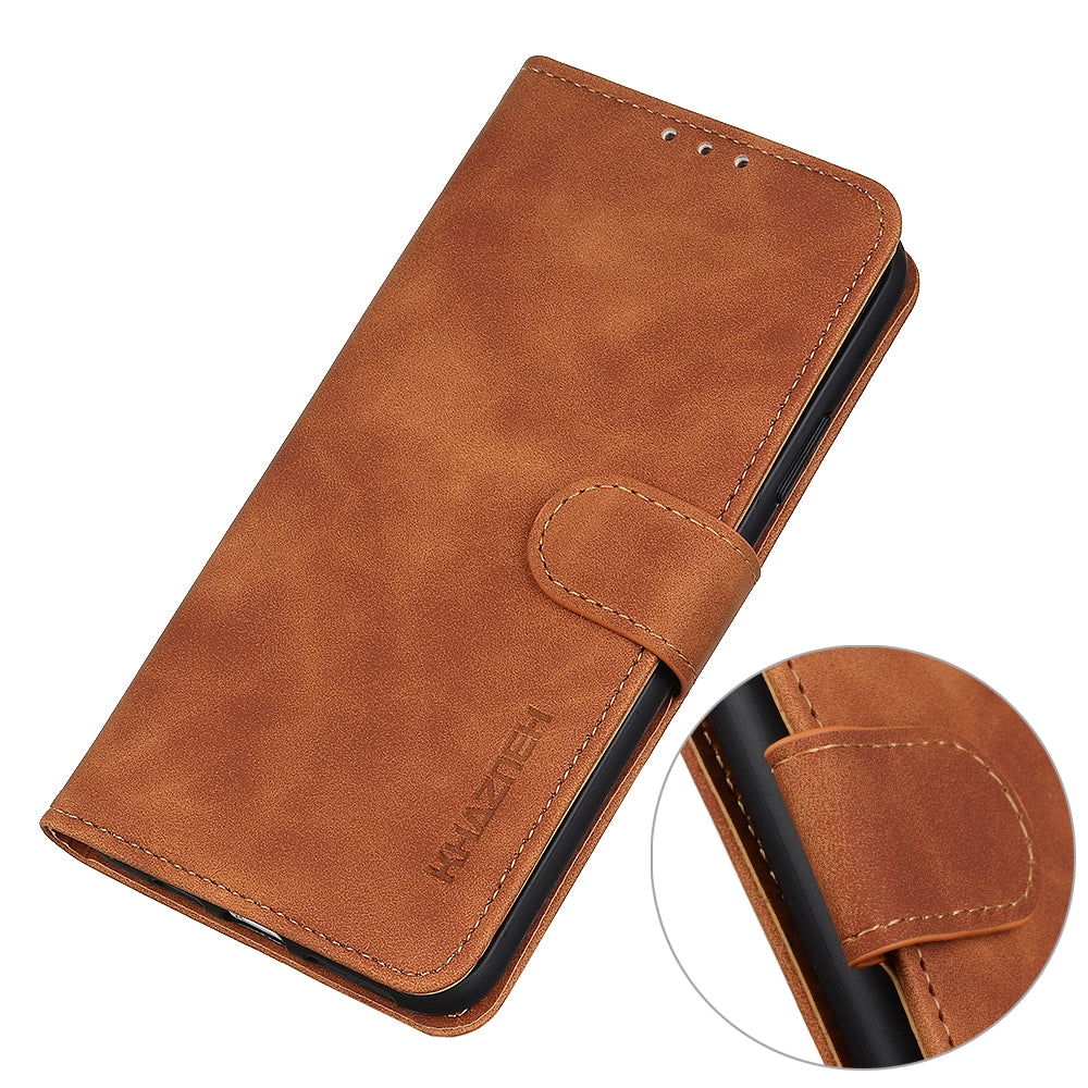 For-Honor-X5-Plus-KHAZNEH-Retro-Texture-Flip-Leather-Phone-Case(Brown)
