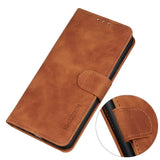 For-Honor-X5-Plus-KHAZNEH-Retro-Texture-Flip-Leather-Phone-Case(Brown)