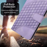 For-Honor-X50i-5G-/-90-Lite-Elephant-Head-Embossed-Phone-Leather-Case-with-Lanyard(Light-Purple)