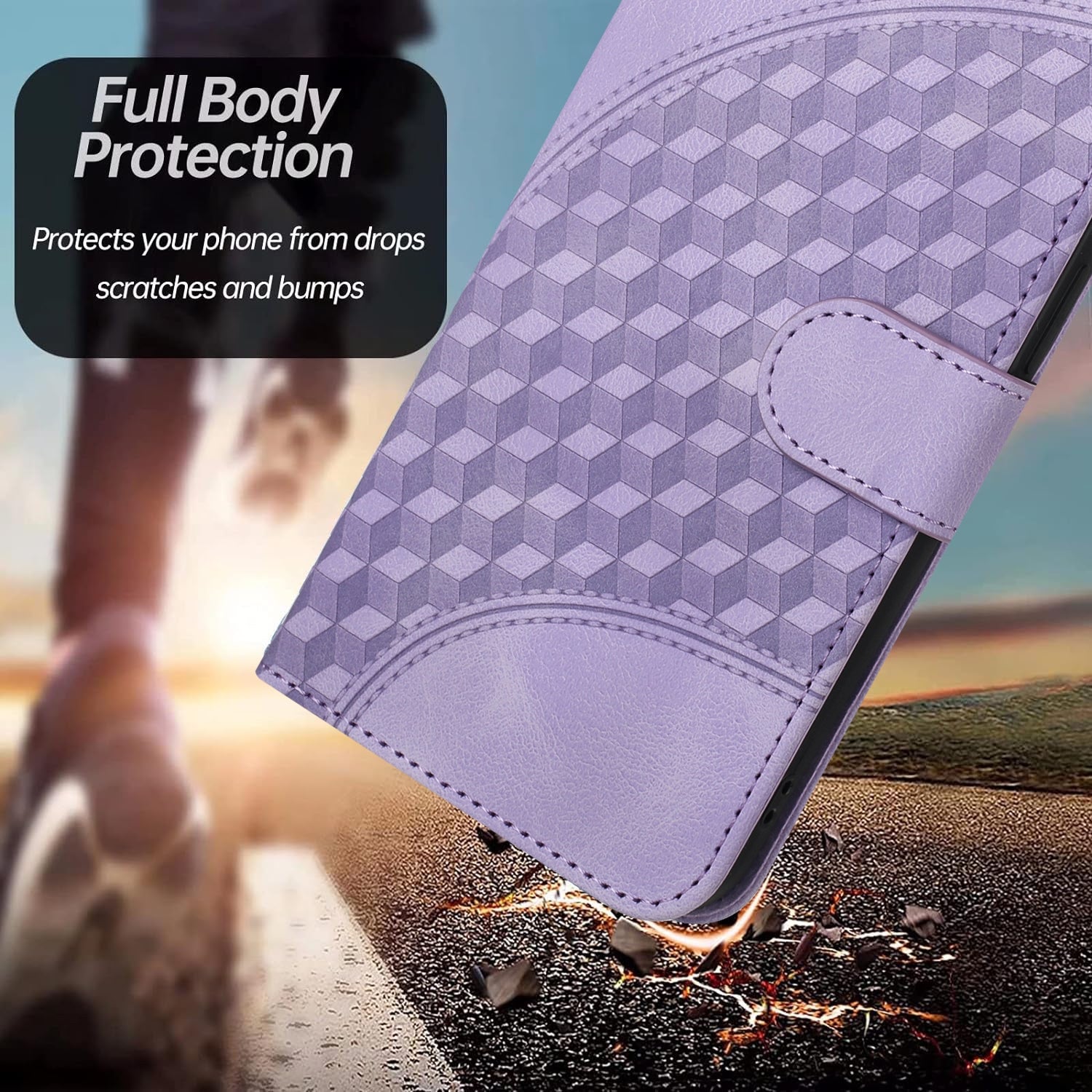 For-Honor-X50i-5G-/-90-Lite-Elephant-Head-Embossed-Phone-Leather-Case-with-Lanyard(Light-Purple)