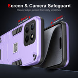 For-Honor-X6-2-in-1-Shockproof-Phone-Case(Purple)