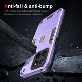 For-Honor-X6-2-in-1-Shockproof-Phone-Case(Purple)