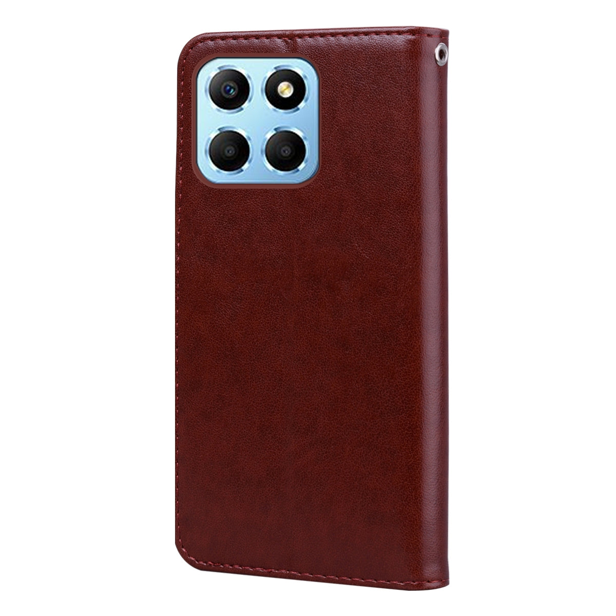 For-Honor-X6a-Rose-Embossed-Flip-PU-Leather-Phone-Case(Brown)