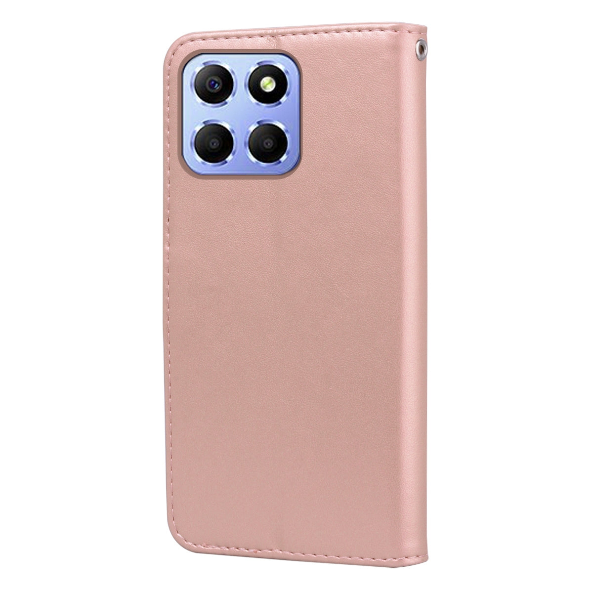 For-Honor-X6a-Rose-Embossed-Flip-PU-Leather-Phone-Case(Rose-Gold)