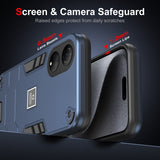 For-Honor-X7-2-in-1-Shockproof-Phone-Case(Blue)