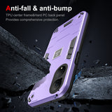 For-Honor-X7-2-in-1-Shockproof-Phone-Case(Purple)