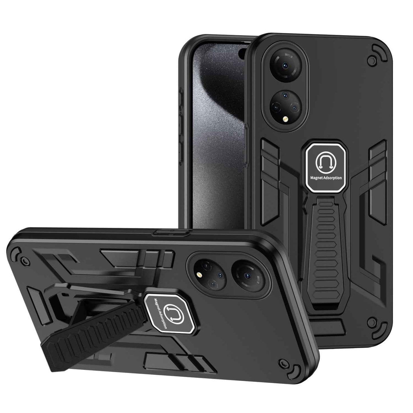 For-Honor-X7-Shockproof-Holder-Phone-Case(Black)