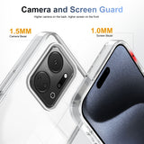 For-Honor-X7a-Anti-slip-Clear-Acrylic-Hybrid-TPU-Phone-Case(Transparent)