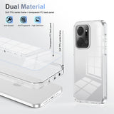 For-Honor-X7a-Anti-slip-Clear-Acrylic-Hybrid-TPU-Phone-Case(Transparent)