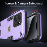 For-Honor-X7a-2-in-1-Shockproof-Phone-Case(Purple)