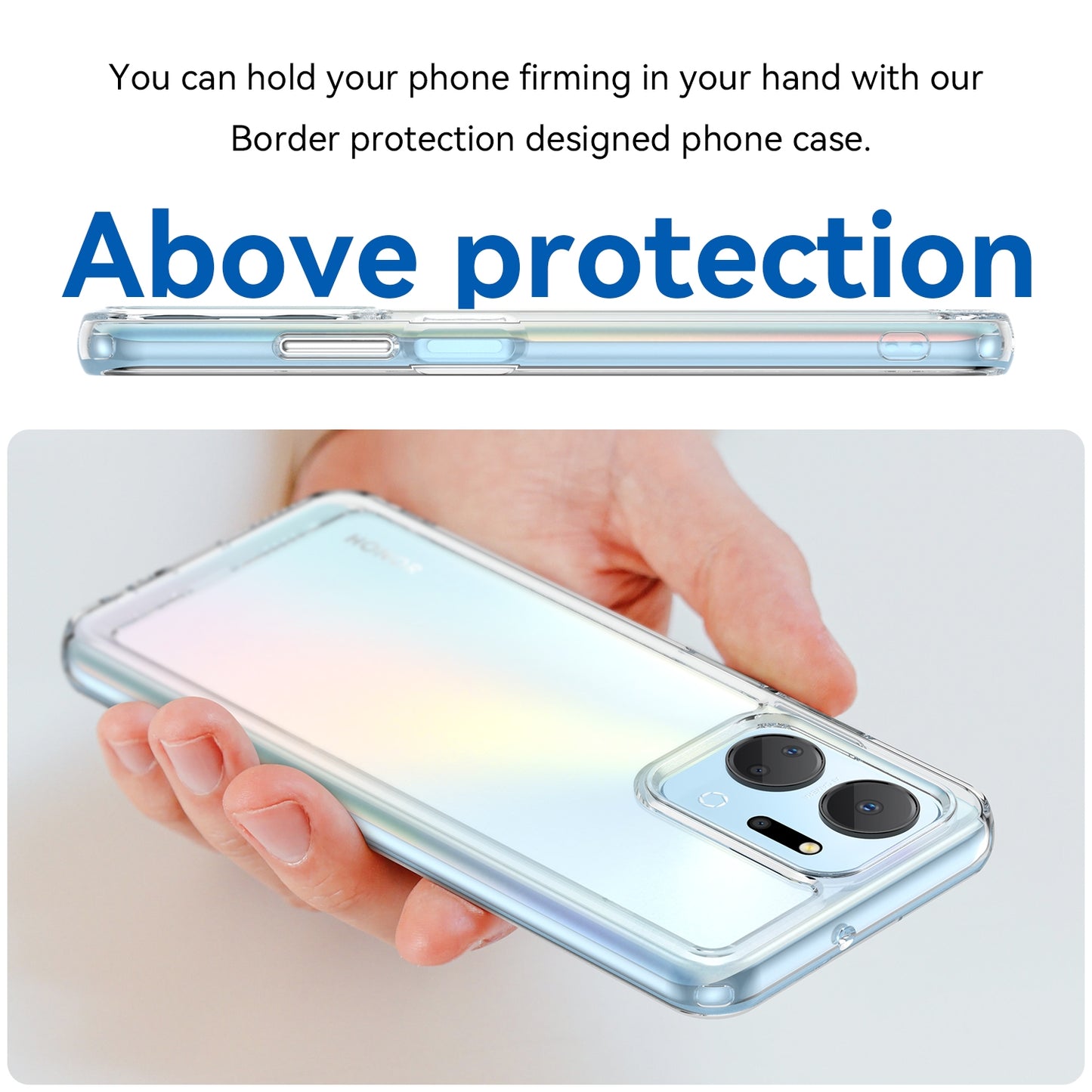 For-Honor-X7a-Candy-Series-TPU-Phone-Case(Transparent)