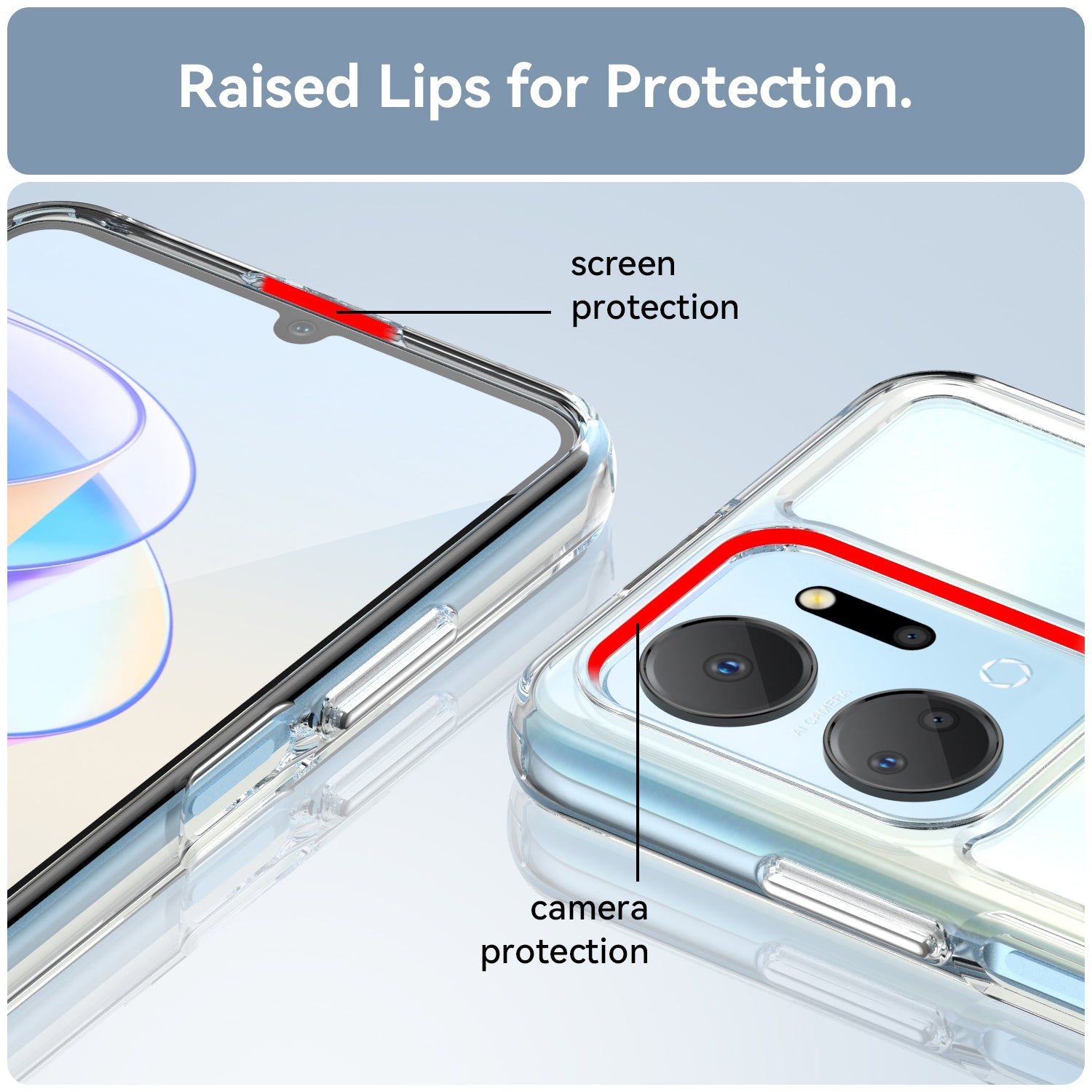 For-Honor-X7a-Candy-Series-TPU-Phone-Case(Transparent)