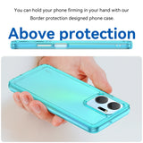 For-Honor-X7a-Candy-Series-TPU-Phone-Case(Transparent-Blue)
