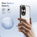 For-Honor-X7b-Anti-slip-Clear-Acrylic-Hybrid-TPU-Phone-Case(Black)