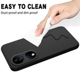 For-Honor-X7b/Play-50-Plus-Solid-Color-Liquid-Silicone-Dropproof-Full-Coverage-Protective-Case(Black)