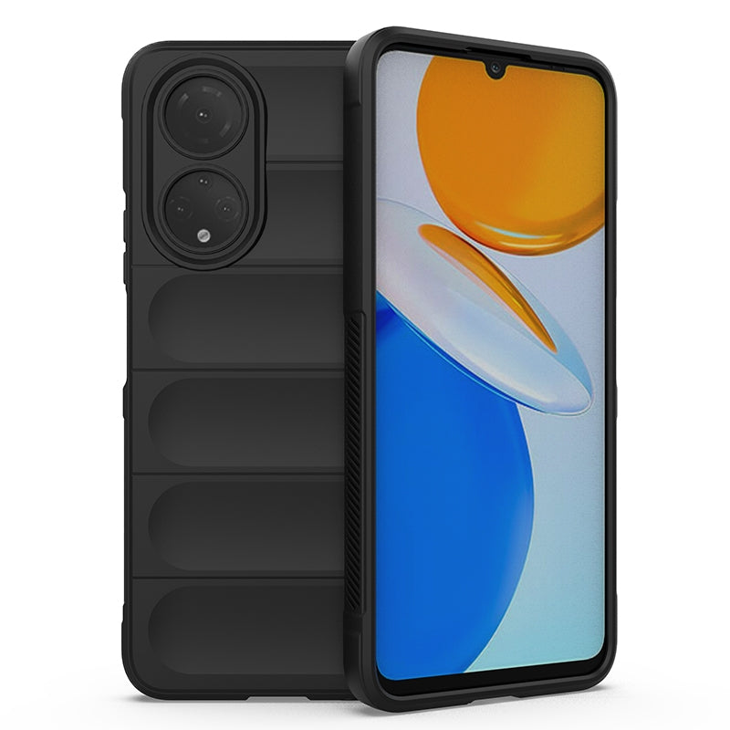 For-Honor-X7/Play-30-Plus-Magic-Shield-TPU-+-Flannel-Phone-Case(Black)