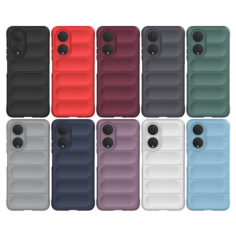 For-Honor-X7/Play-30-Plus-Magic-Shield-TPU-+-Flannel-Phone-Case(Black)