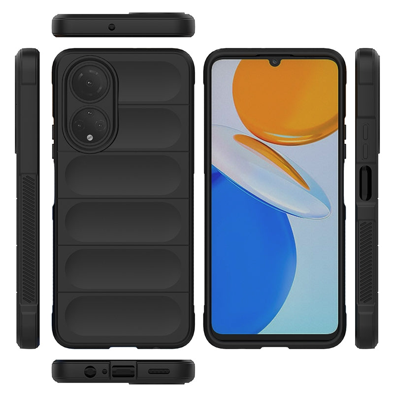 For-Honor-X7/Play-30-Plus-Magic-Shield-TPU-+-Flannel-Phone-Case(Black)
