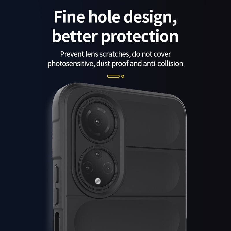 For-Honor-X7/Play-30-Plus-Magic-Shield-TPU-+-Flannel-Phone-Case(Black)