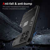 For-Honor-X8-2-in-1-Shockproof-Phone-Case(Black)