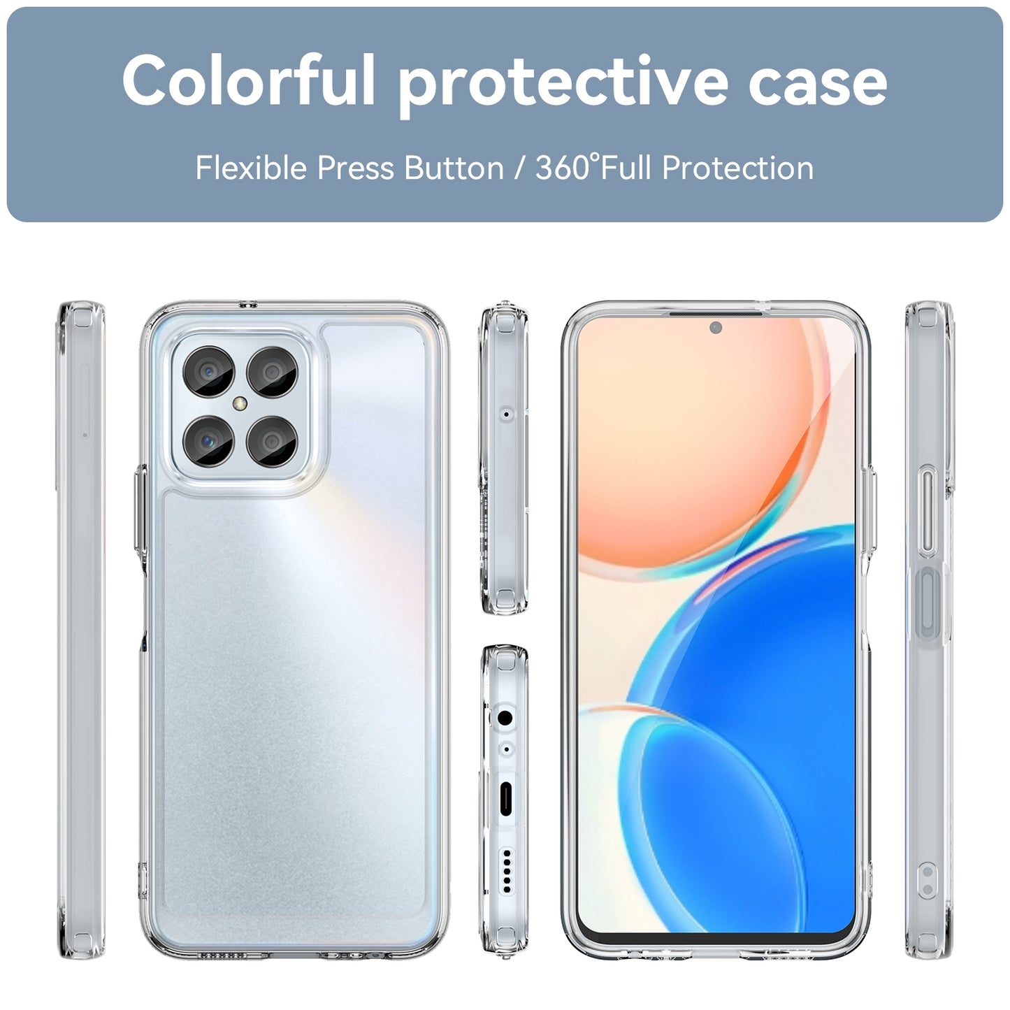 For-Honor-X8-5G-Candy-Series-TPU-Phone-Case(Transparent)