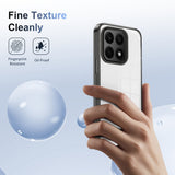 For-Honor-X8a-Anti-slip-Clear-Acrylic-Hybrid-TPU-Phone-Case(Black)