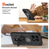 For-Honor-X8a-Shockproof-Holder-Phone-Case(Black)
