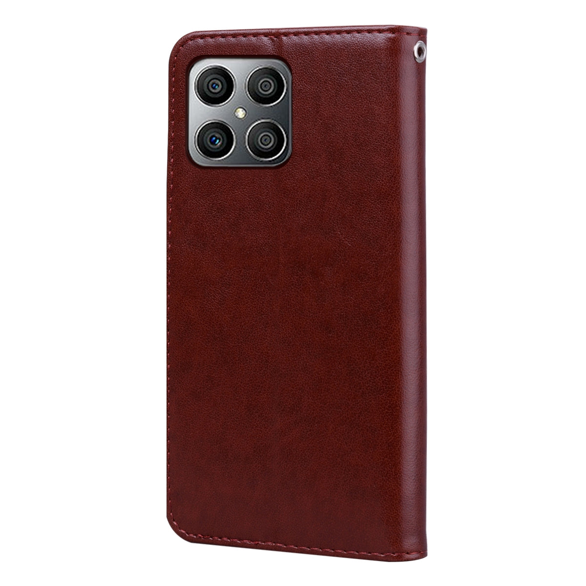 For-Honor-X8a-Rose-Embossed-Flip-PU-Leather-Phone-Case(Brown)