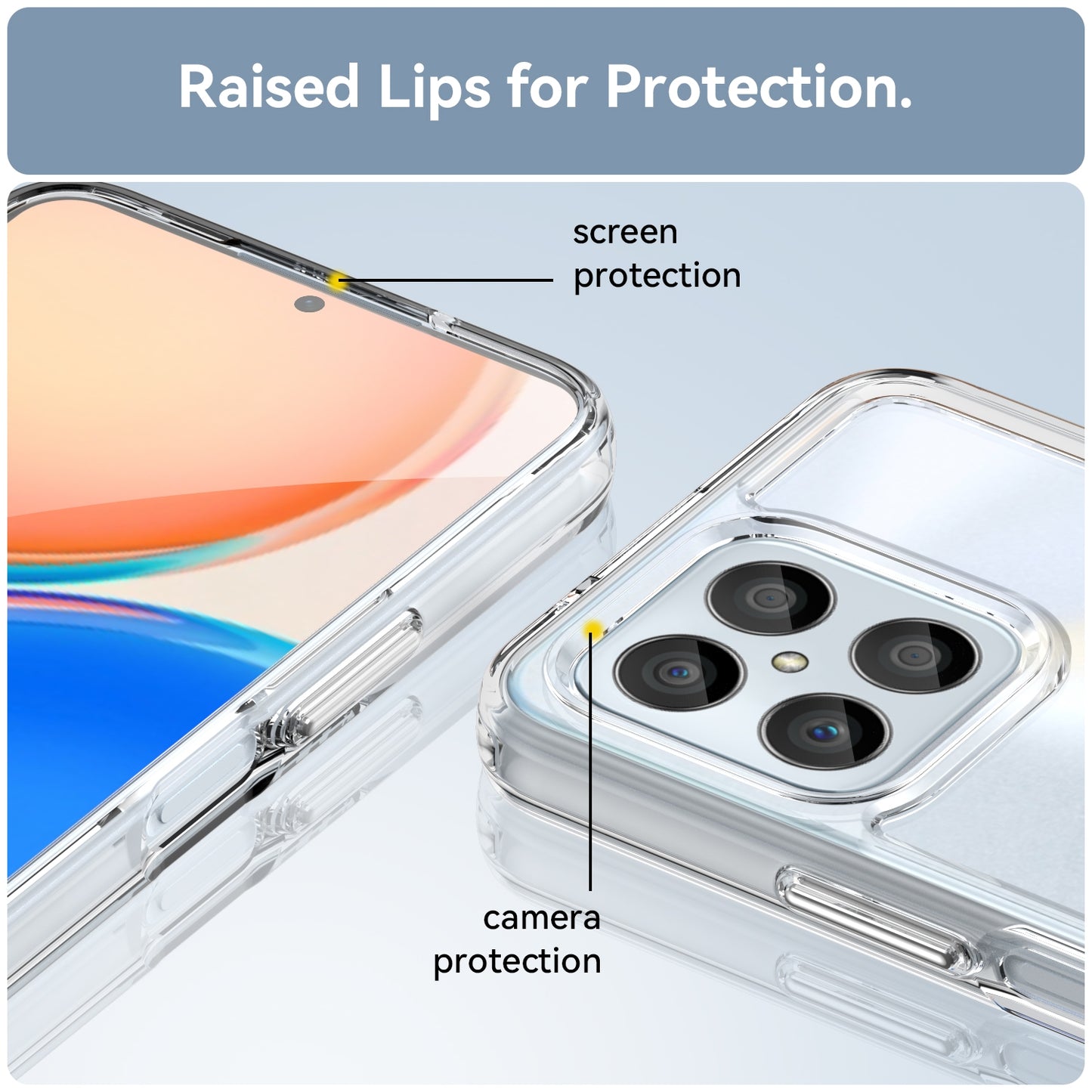 For-Honor-X8a-Candy-Series-TPU-Phone-Case(Transparent)