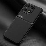 For-Honor-X8a-Classic-Tilt-Strip-Grain-Magnetic-PC-Hybrid-TPU-Phone-Case(Black)
