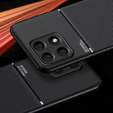 For-Honor-X8a-Classic-Tilt-Strip-Grain-Magnetic-PC-Hybrid-TPU-Phone-Case(Black)