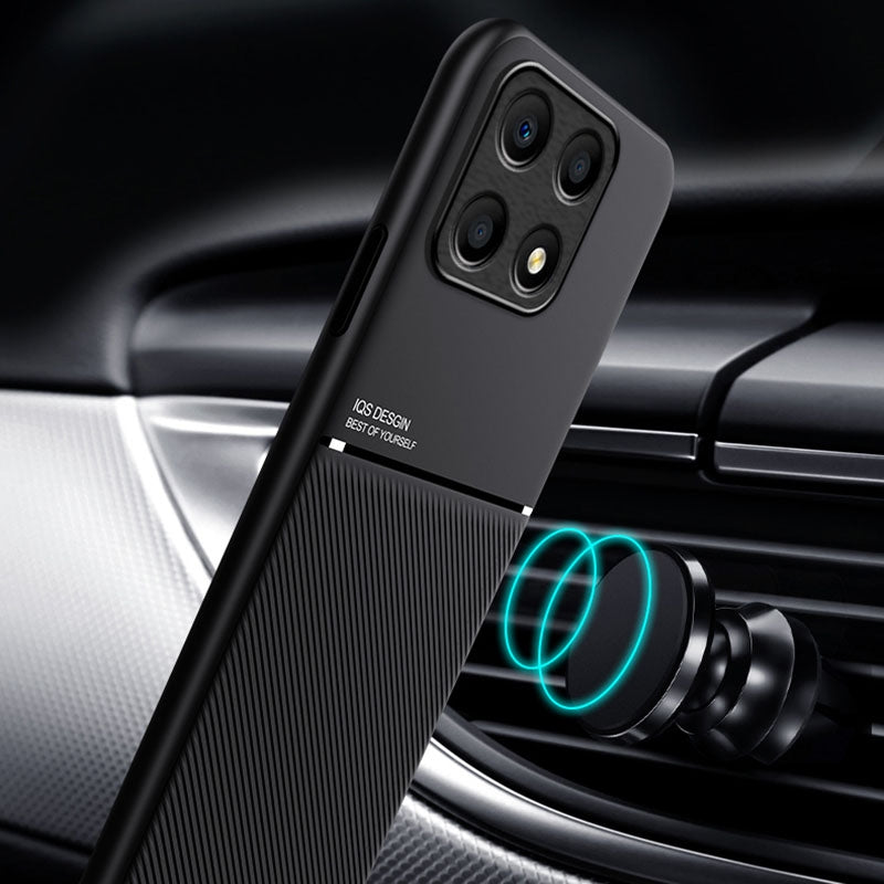 For-Honor-X8a-Classic-Tilt-Strip-Grain-Magnetic-PC-Hybrid-TPU-Phone-Case(Green)
