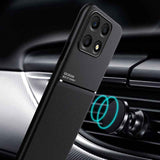 For-Honor-X8a-Classic-Tilt-Strip-Grain-Magnetic-PC-Hybrid-TPU-Phone-Case(Black)