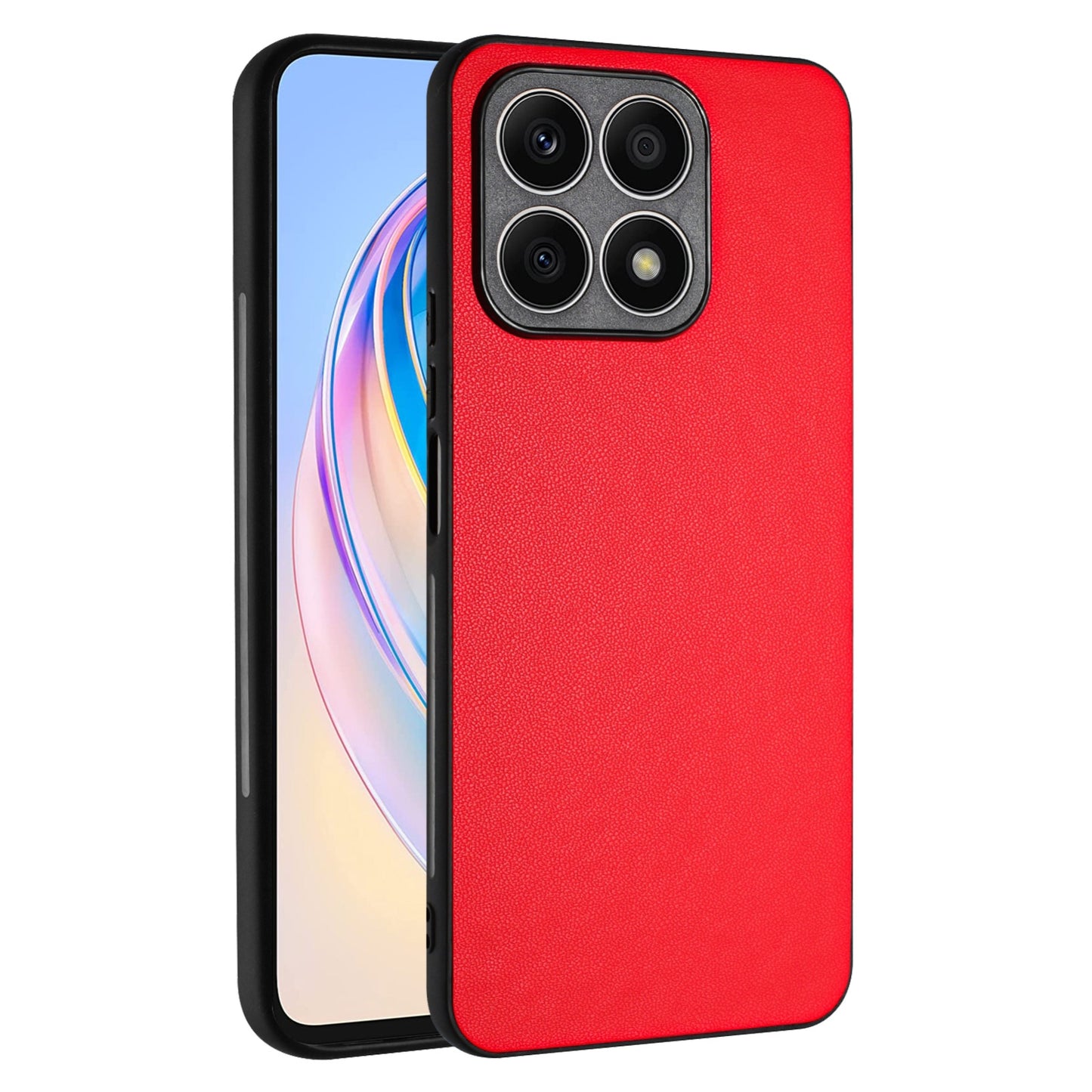 For-Honor-X8a-R20-Leather-Pattern-Phone-Single-Case(Red)