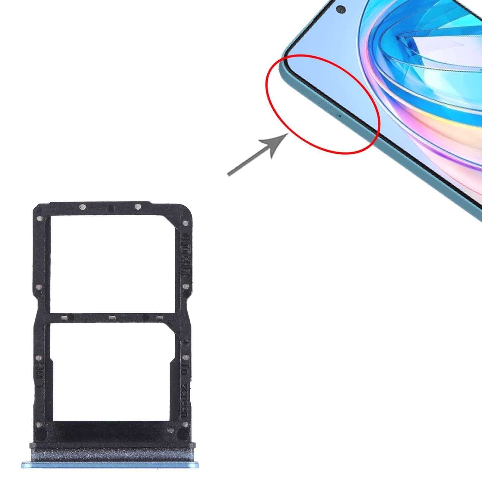 For-Honor-X8a-SIM-+-SIM-Card-Tray-(Blue)