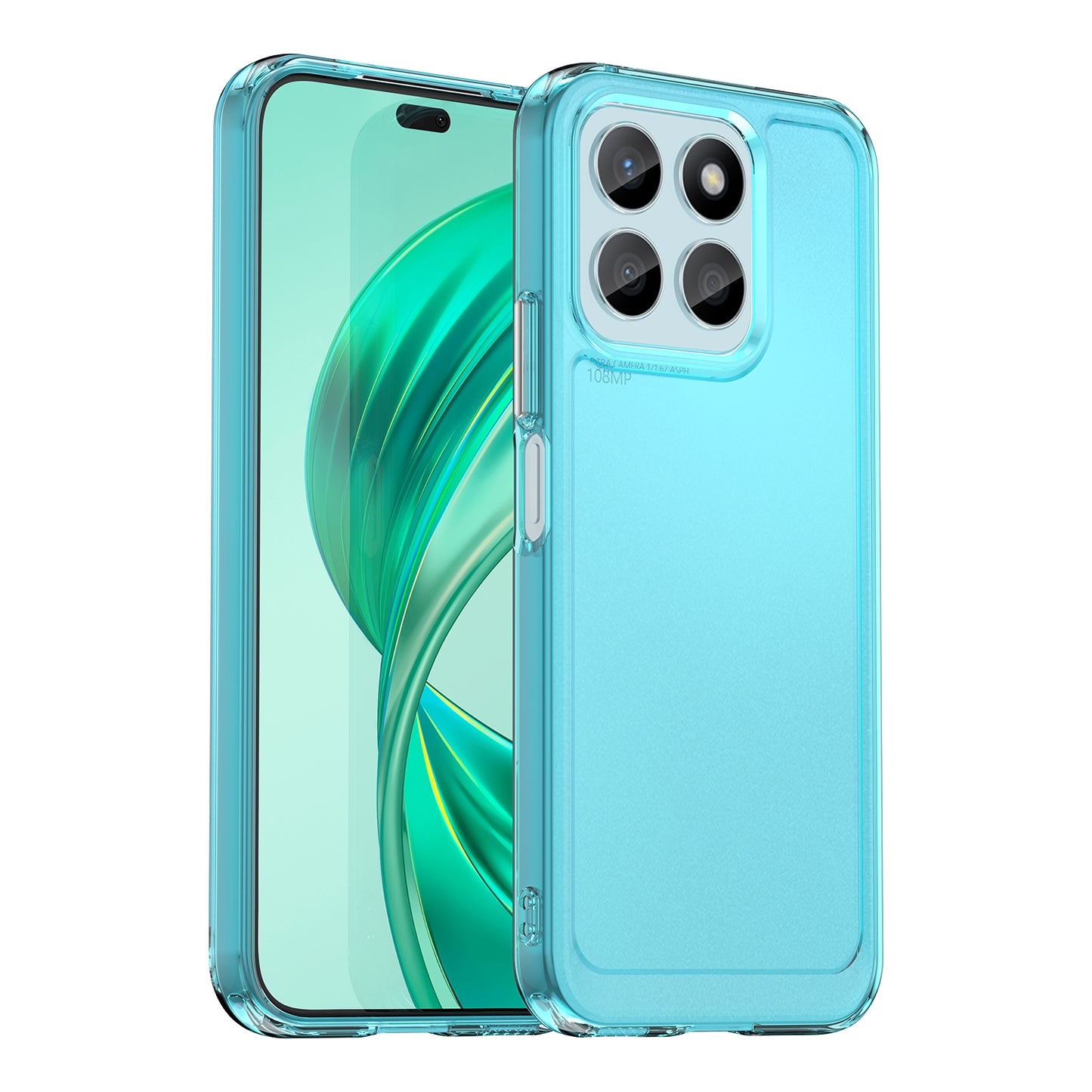 For-Honor-X8b-Candy-Series-TPU-Phone-Case(Transparent-Blue)