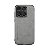 For-Honor-X8b-Skin-Feel-Magnetic-Leather-Back-Phone-Case(Light-Grey)