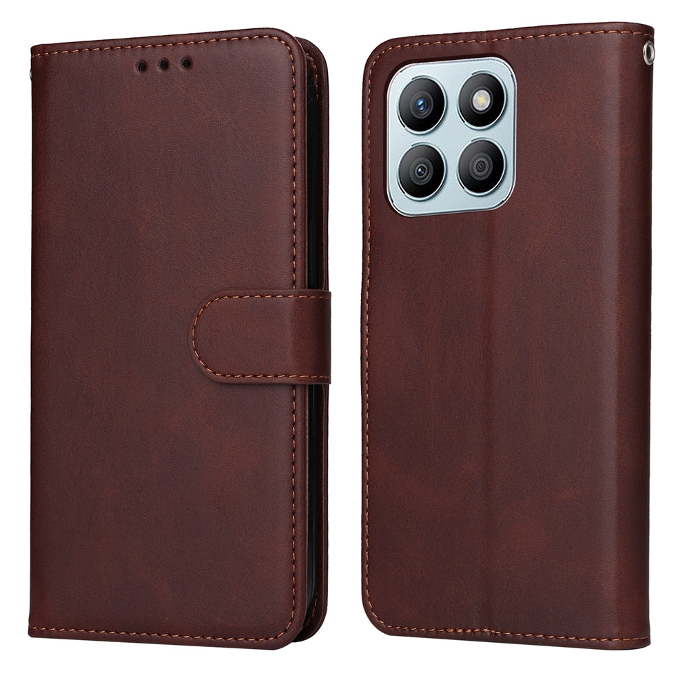 For-Honor-X8b-Classic-Calf-Texture-Flip-Leather-Phone-Case(Brown)