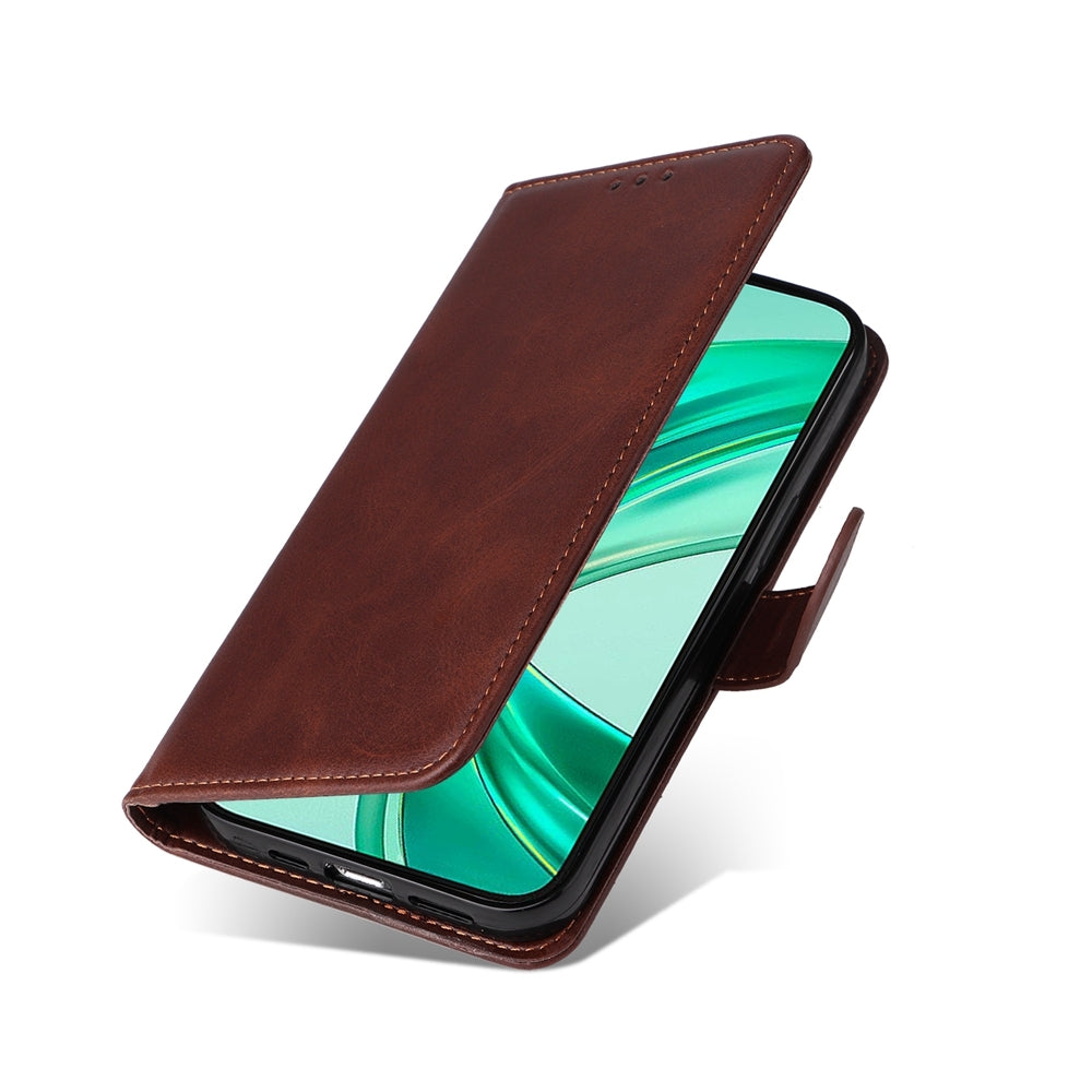 For-Honor-X8b-Classic-Calf-Texture-Flip-Leather-Phone-Case(Brown)
