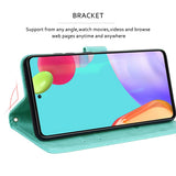 For-Honor-X8b-Rose-Embossed-Flip-PU-Leather-Phone-Case(Green)