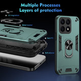 For-Honor-X8b-Shockproof-Metal-Ring-Holder-Phone-Case(Green)