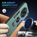 For-Honor-X9-Shockproof-Metal-Ring-Holder-Phone-Case(Green)