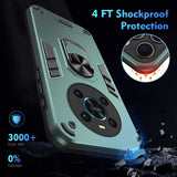 For-Honor-X9-Shockproof-Metal-Ring-Holder-Phone-Case(Green)