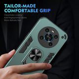 For-Honor-X9-Shockproof-Metal-Ring-Holder-Phone-Case(Green)