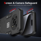 For-Honor-X9-5G-2-in-1-Shockproof-Phone-Case(Black)