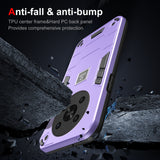 For-Honor-X9-5G-2-in-1-Shockproof-Phone-Case(Purple)