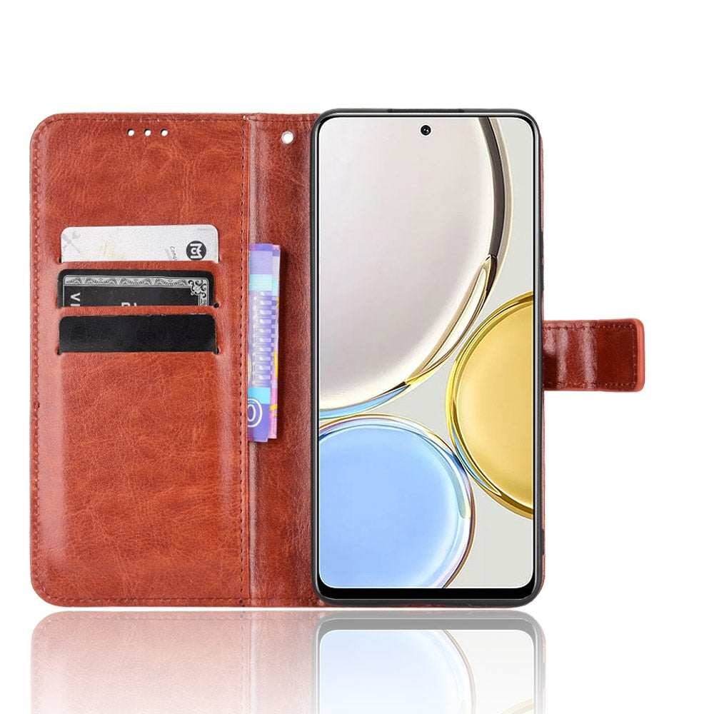 For-Honor-X9-5G-/-Magic4-Lite-/-X30-Crazy-Horse-Texture-Horizontal-Flip-Phone-Leather-Case(Brown)