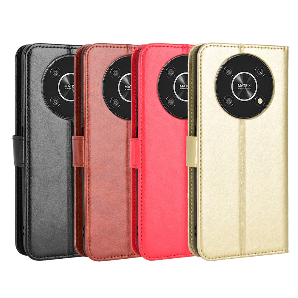 For-Honor-X9-5G-/-Magic4-Lite-/-X30-Crazy-Horse-Texture-Horizontal-Flip-Phone-Leather-Case(Brown)