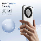 For-Honor-X9a-Anti-slip-Clear-Acrylic-Hybrid-TPU-Phone-Case(Black)